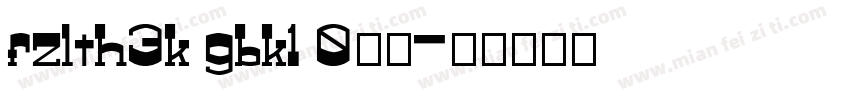 fzlth3k gbk1 0字体字体转换